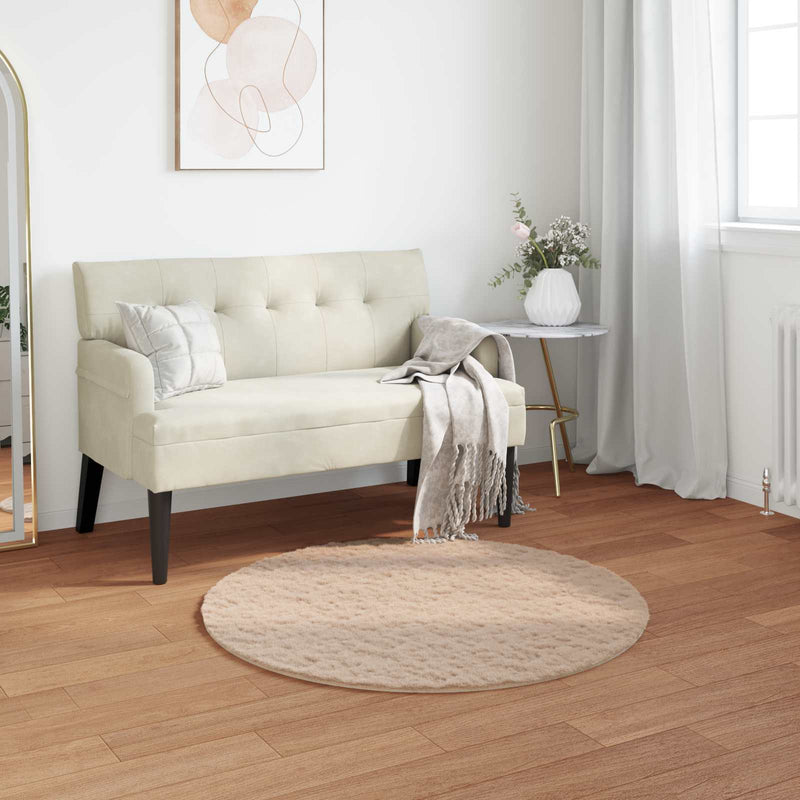 Afbeelding laden in galerijviewer, Vidaxl antislip vloerkleed van imitatie konijnenbont olite taupe

