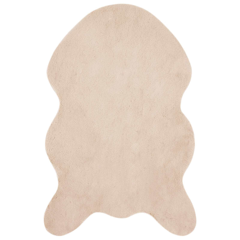 Afbeelding laden in galerijviewer, Vidaxl antislip vloerkleed van imitatie konijnenbont olite taupe
