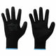 Vidaxl werkhandschoenen 12 pcs zwart 9 l polyester