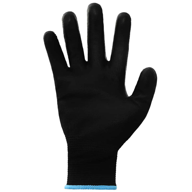 Afbeelding laden in galerijviewer, Vidaxl werkhandschoenen 24 pcs zwart 9 l polyester
