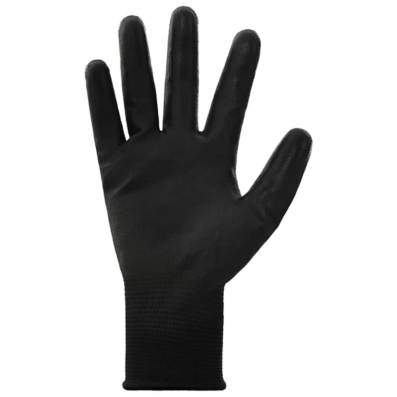 Afbeelding laden in galerijviewer, Vidaxl werkhandschoenen 24 pcs zwart 10 xl polyester
