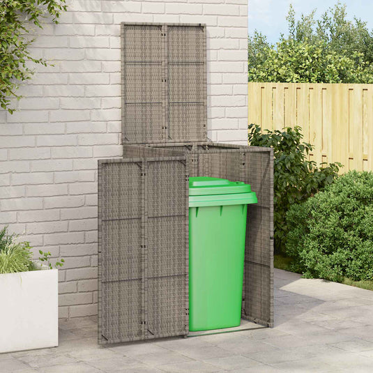 Vidaxl afvalbak box grijs 65 x 80 x 115 cm polyetheen