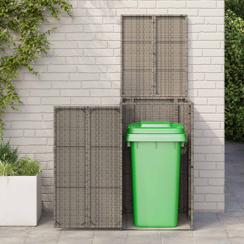 Afbeelding laden in galerijviewer, Vidaxl afvalbak box grijs 65 x 80 x 115 cm polyetheen

