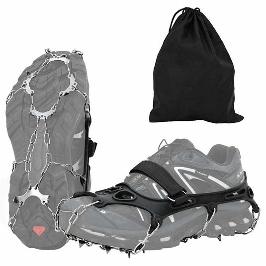 Vidaxl ijs-klemmen voor schoenen zwart l