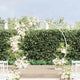 Vidaxl trouwrand wit 220 x 45 x 200 cm staal