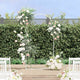 Vidaxl trouwrand wit 100 x 39 x 200 cm staal