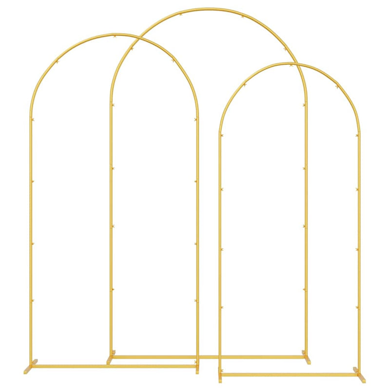 Afbeelding laden in galerijviewer, Vidaxl trouwrand 3 pcs goud staal
