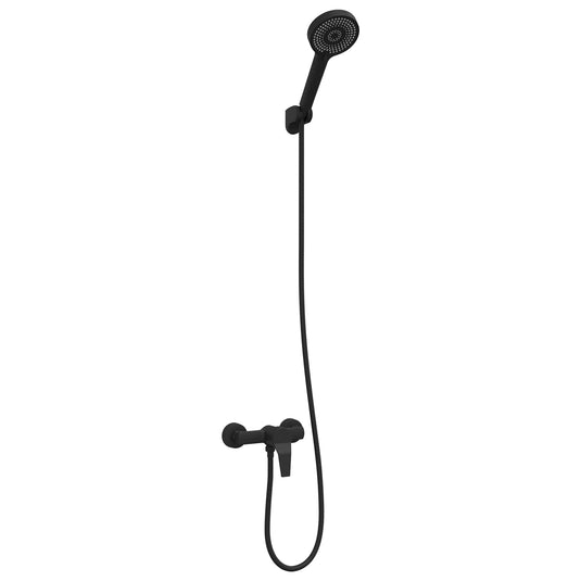 Vidaxl doucheset zwart g 1 2 inch koper