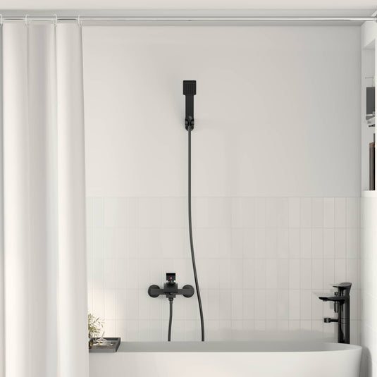 Vidaxl doucheset zwart g 1 2 inch