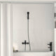 Vidaxl doucheset zwart g 1 2 inch