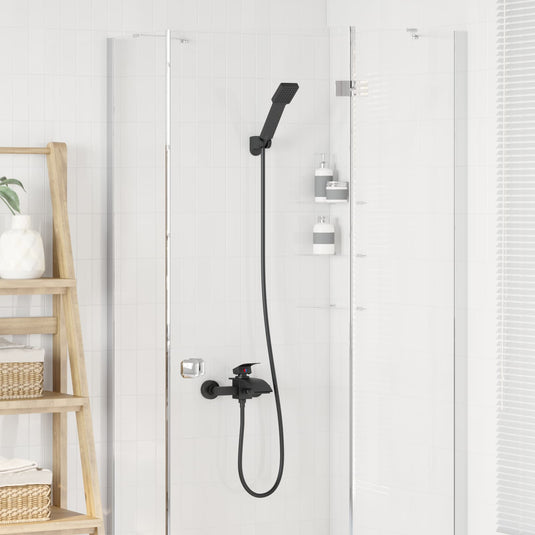 Vidaxl doucheset zwart g 1 2 inch