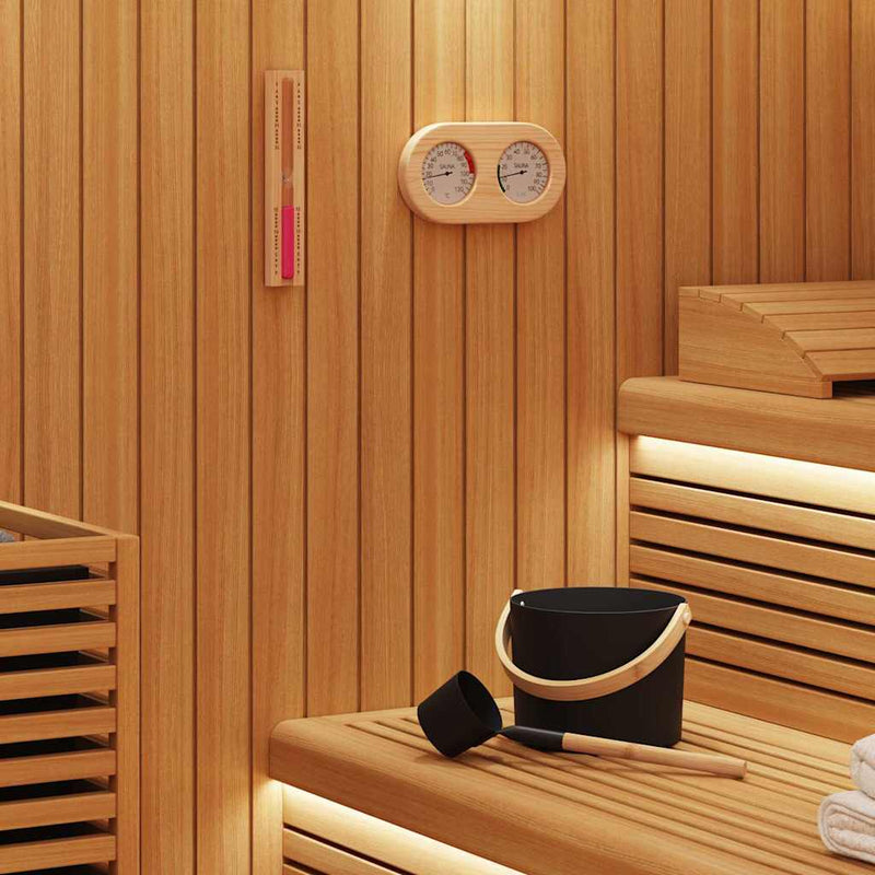 Afbeelding laden in galerijviewer, Vidaxl sauna accessoire set 4 pcs zwart
