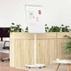 Vidaxl magnetisch whiteboard grijs en wit 62 x 62,5 x 197 cm eps