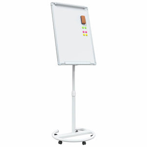 Vidaxl magnetisch whiteboard grijs en wit 62 x 62,5 x 197 cm eps
