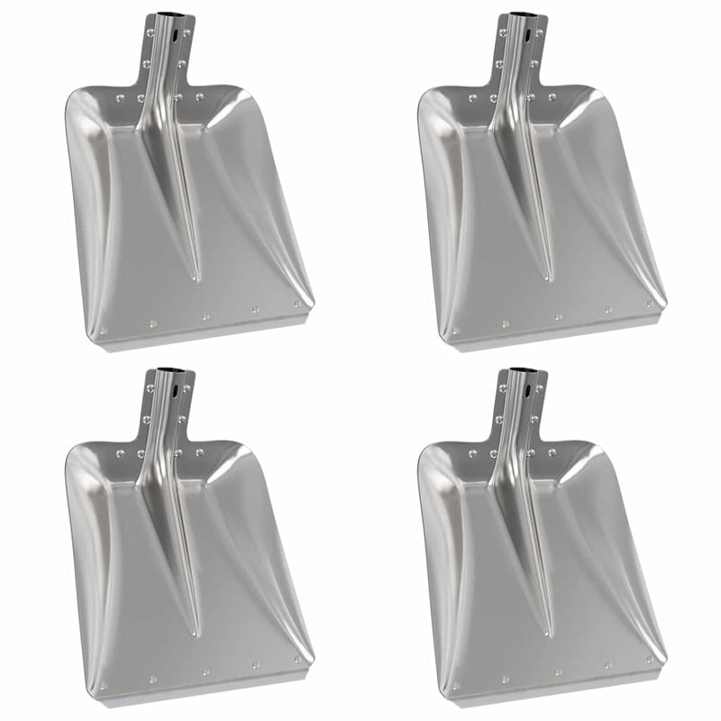 Afbeelding laden in galerijviewer, Vidaxl schep hoofd 4 pcs zilver 45 x 38 cm aluminium

