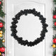 Vidaxl kerstbal guirlande zwart 186 cm polystyreen