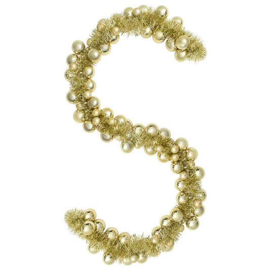 Vidaxl kerstbal guirlande goud 186 cm polystyreen