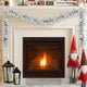 Vidaxl kerstbal guirlande zilver 186 cm polystyreen