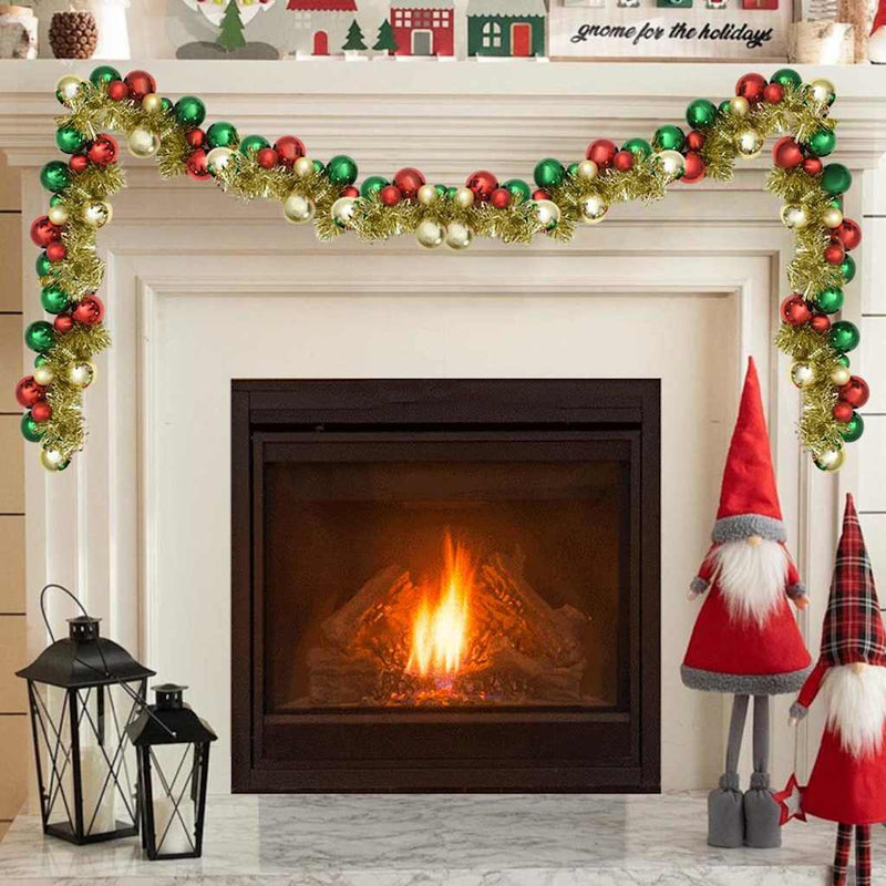 Afbeelding laden in galerijviewer, Vidaxl kerstbal guirlande multikleur 186 cm polystyreen
