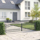 Vidaxl hekpoort met spear boven kampen 305 x 75 cm vergrendelbaar