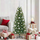 Vidaxl kerstbal set met 150 led 61 pcs wit kunststof