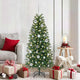 Vidaxl kerstbal set met 150 led 61 pcs zilver kunststof