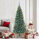 Vidaxl kerstbal set met 300 led 120 pcs blauw kunststof