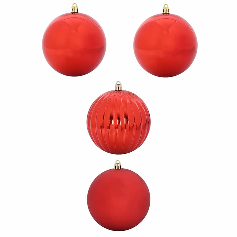 Afbeelding laden in galerijviewer, Vidaxl kerstbal set xxl 4 pcs rood kunststof
