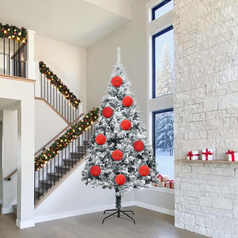 Afbeelding laden in galerijviewer, Vidaxl kerstbal set xxl 3 pcs rood kunststof
