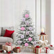 Vidaxl kerstbal set xl 9 pcs roze kunststof
