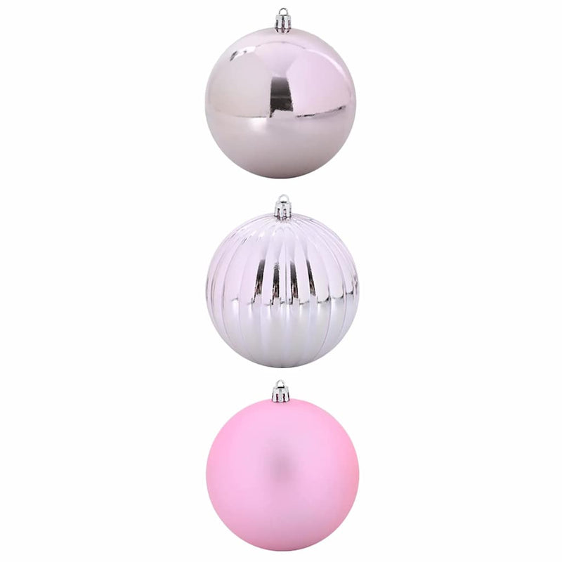 Afbeelding laden in galerijviewer, Vidaxl kerstbal set xxl 3 st roze ø 25 cm kunststof
