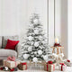 Vidaxl kerstbal set xl 9 pcs wit kunststof