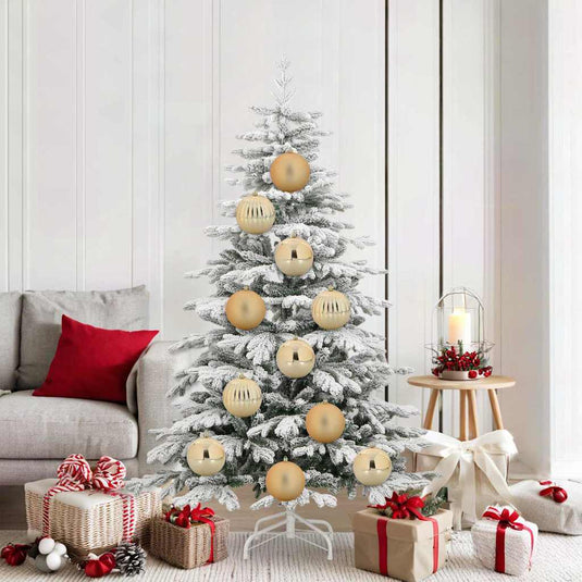 Vidaxl kerstbal set xl 9 pcs goud kunststof