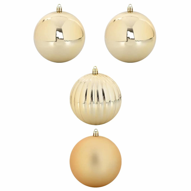 Afbeelding laden in galerijviewer, Vidaxl kerstbal set xxl 4 st goud ø 20 cm kunststof

