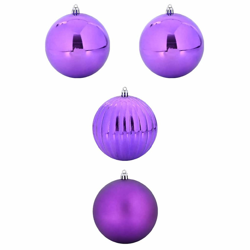 Afbeelding laden in galerijviewer, Vidaxl kerstbal set xxl 4 st lila ø 20 cm kunststof
