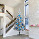 Vidaxl kerstbal set xxl 4 pcs blauw kunststof