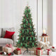 Vidaxl kerstdennenappeltje 40 pcs groen kunststof