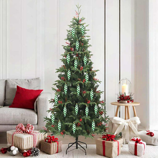 Vidaxl kerst spiralvorm bal 40 pcs groen kunststof
