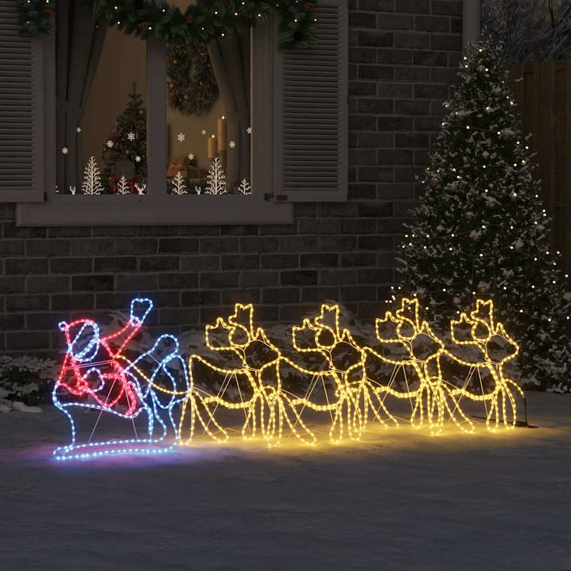 Afbeelding laden in galerijviewer, Vidaxl kerstversiering met 1224 led multikleur 69 x 79 cm pvc
