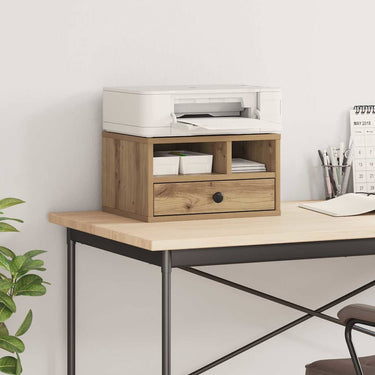 Vidaxl printerstand artisan eiken 40 x 32 x 24 cm bewerkt hout