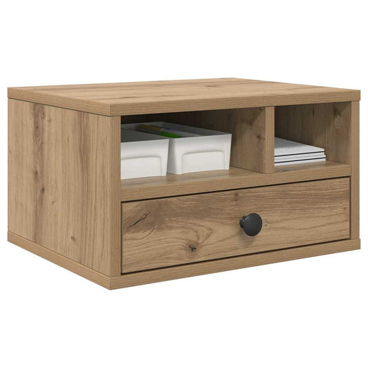 Vidaxl printerstand artisan eiken 40 x 32 x 24 cm bewerkt hout