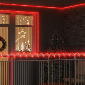 Vidaxl touwenlicht met 1200 led rood 50 m pvc