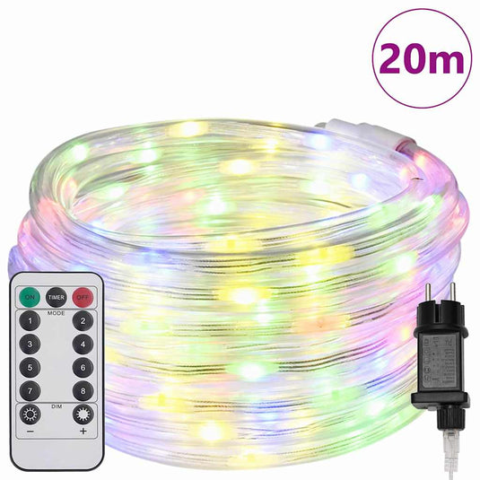 Vidaxl touwenlicht met 480 led multikleur 20 m pvc