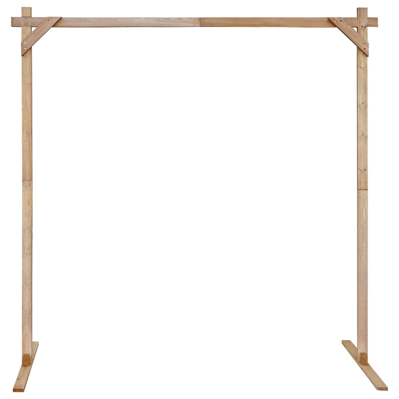 Afbeelding laden in galerijviewer, Vidaxl trouwrand licht bruin 225 x 95 x 226 cm massief vurenhout
