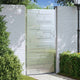 Vidaxl tuinpoort met slot zilver 96 x 180 cm roestvrij staal