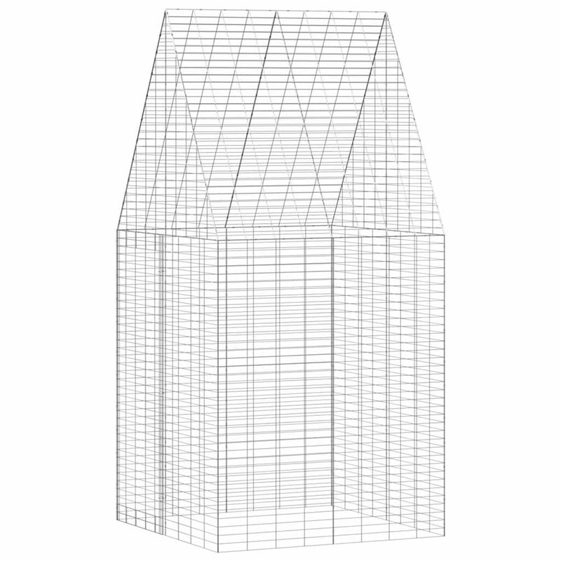 Afbeelding laden in galerijviewer, Vidaxl konijnenkooi zilver 400 x 100 x 210 cm gegalvaniseerd staal
