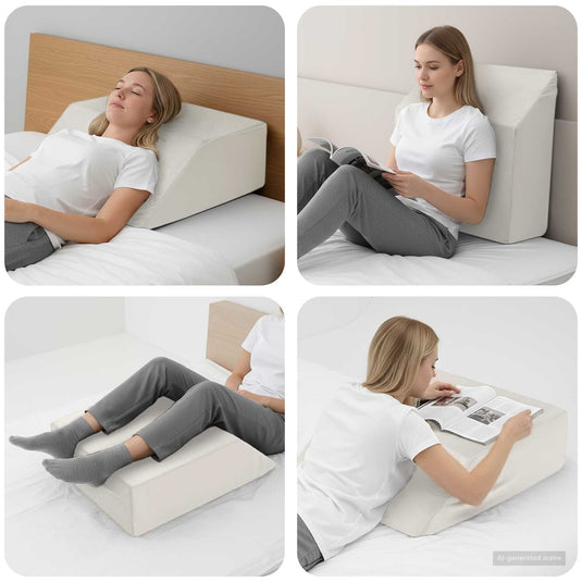 Vidaxl been kussen effen wit 63 x 52 x 19,5 cm