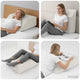Vidaxl been kussen effen wit 63 x 52 x 19,5 cm