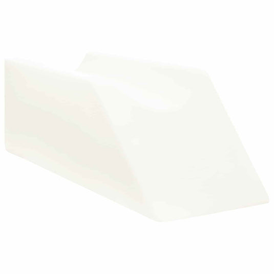 Vidaxl beenkussen effen wit 68 x 25 x 21,5 cm