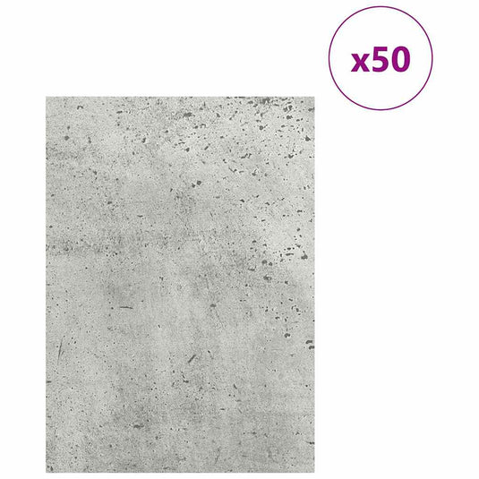 Vidaxl decorpanelen 50 pcs beton grijs 15 x 21 x 0.27 cm bewerkt hout
